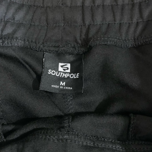Southpole Mens Tech Fleece black Joggers Pants - Picture 5 of 5